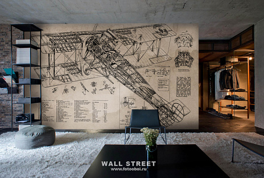 Фотообои в интерьере артикул Induction 10, INDUCTION, Wall street Фотообои в интерьере артикул Induction 10, INDUCTION, Wall street