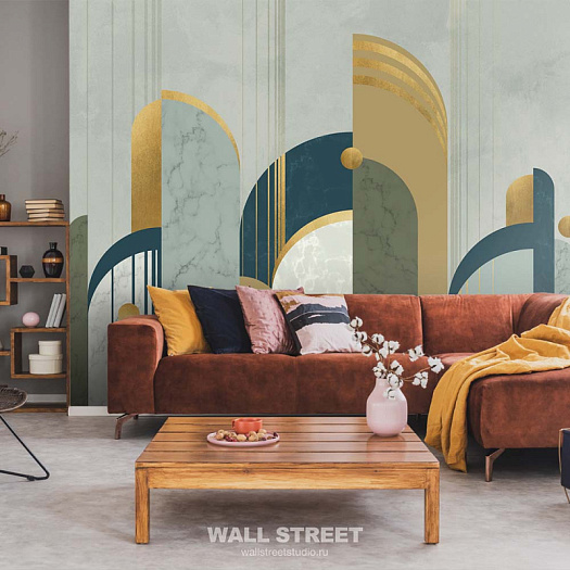 Фотообои в интерьере артикул Deco 1, АРТ-ДЕКО / DECO, Wall street