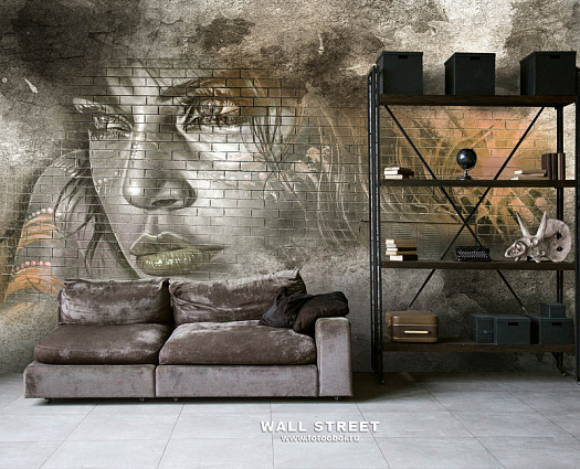 Фотообои в интерьере артикул podLOFT 4, ПОДЛОФТ / PODLOFT, Wall street Фотообои в интерьере артикул podLOFT 4, ПОДЛОФТ / PODLOFT, Wall street